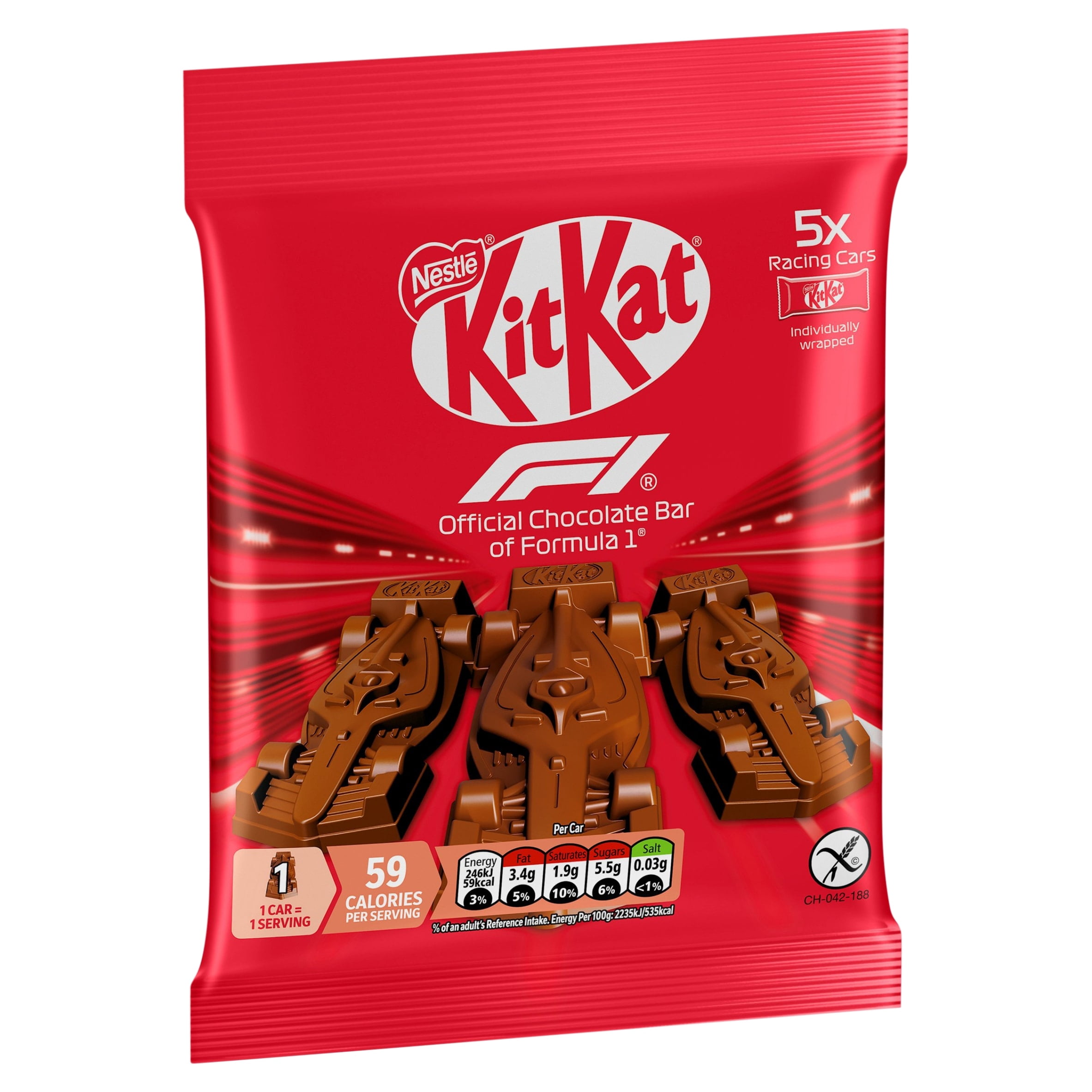Kit Kat F1 Milk Chocolate Bar 55g, Imported from Britain - Walmart.com