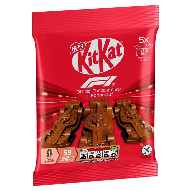 Kit Kat F1 Milk Chocolate Bar 55g, Imported from Britain - Walmart.com