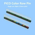thumbnail image 6 of AOOOWER 2Pcs Male Pin Headers Set 20PIn Single Row Straight Pins with 2.54mm Spacing Colored Coding For Electronics, 6 of 7