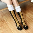 thumbnail image 5 of Licupiee Women Crazy Funny Chicken Legs Knee-High Novelty Socks Funny Gifts, 5 of 6