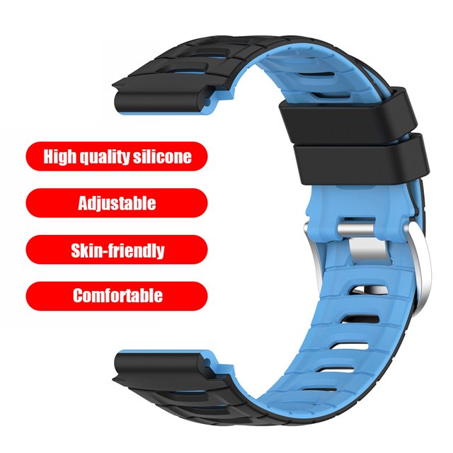 Reemplazo de banda de reloj inteligente de Silicona Kuymtek para Garmin Forerunner 920XT Azul