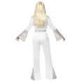 thumbnail image 3 of Smiffys 22170S White 70s Disco Lady Costume with Top Trousers & Belt - Small, 3 of 3