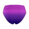 thumbnail image 5 of Womens Swimsuits High Waist Bikini Bottoms Swim Briefs Beach Shorts Ruched High Cut Full Coverage Swimsuit Sports Yoga Shorts Dark Purple XL, 5 of 5