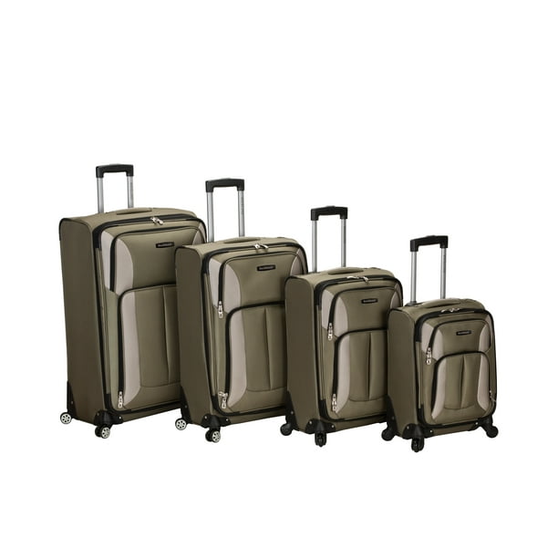 rockland luggage impact spinner 4 piece luggage set reviews
