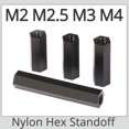 thumbnail image 5 of M2 M2.5 M3 M4 Black White Nylon Hex Standoff Screw PC Compuer Motherboard PCB Spacer Metric Thread Bolt Length 5-20MM, 5 of 5