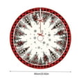 thumbnail image 3 of CISIL - Snowflake pine berries Christmas Tree Skirt,Merry Christmas Tree Skirt Collar, Soft Farmhouse Xmas Holiday Decoration Decorations Gifts Funny Home Decor A -60CM, 3 of 3