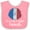 Pink and White, variant on Inktastic I'm So Cute, I Must Be French Sunflower France Flag Boys or Girls Baby Bib