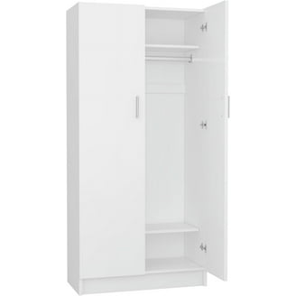 Inval Four Door Wardrobe/Armoire, Espresso - Wengue Finish