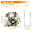 thumbnail image 3 of Koala Leaves Grey Napkin Holder for Table Clear Napkin Stand Paper Holder Acrylic Organizer Dispenser Napkins for Dinner Kitchen Restaurant Room, 3 of 8