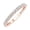 Rose Gold (Ring Size 4), variant on 1/2 Carat Diamond 3/4 Eternity Wedding Band in 10k White Gold (Ring Size 6) - IGI Certified