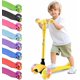 thumbnail image 1 of Monopatin Scooter para Niños de 2 a 5 Años Hurtle, 3 Ruedas con Luces LED, Mini Kickboard con Freno, Manillar Ajustable de 63 cm a 71 cm, Antideslizante, Patin del Diablo, Amarillo, 1 of 7