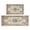 Bohemian Light Orange-19, variant on 2 Piece Bohemian Light Orange Carpet Rug Kitchen Rug Set, Decor Kitchen Rugs, Absorbent Non-Slip Washable Floor Mats, Home Indoor Runner Rugs 17"x47" 17"x30"