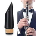 thumbnail image 4 of Boquilla de clarinete de corcho ABS profesional EOTVIA Negro 90 mm, 4 of 7