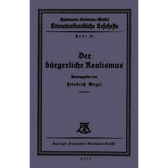 Literaturkundliche Lesehefte Der Bürgerliche Realismus, Book 15, (Paperback)