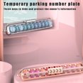 thumbnail image 2 of Girls Car Moving Telephone Number Plate Auto Concealed Luminous Parking n J3F7, 2 of 8