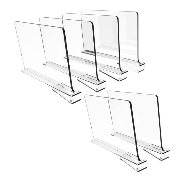 DOLITY Séparateurs d'Étagère de Garde-Robe Séparateurs de Garde-Robe Ajustables pour Salle de Bain Chambre Serviettes 6 Pcs