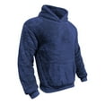 thumbnail image 6 of safuny Mens Hoodie Fleece Soft Casual Sweatshirts Long Sleeve Classic Pullover Hooded Fall Winter Tops with Pocket Navy XXL, 6 of 9
