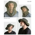 thumbnail image 5 of Sombrero De Verano Para Mosquitos Al Aire Libre, Sombrero Para El Sol, Sombrero Para El Sol Con Aleros Grandes, Sombrero De Pesca Protector De Malla, Sombrero De Pescador, Verde Militar Eigraketly AP007972-05, 5 of 5