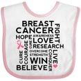 thumbnail image 3 of Inktastic Breast Cancer Awareness Month Saying Boys or Girls Baby Bib, 3 of 4