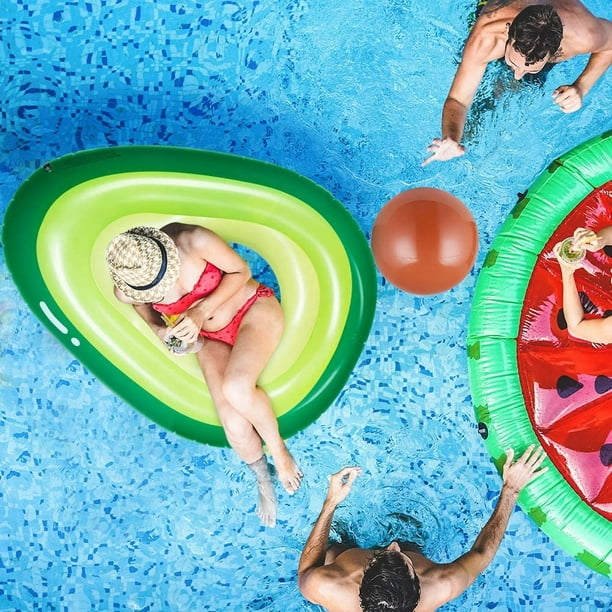 Hongchun Inflatable Avocado Pool Float Floatie With Ball Fun Pool Floats Floaties Summer Swimming Pool Raft Lounge Beach Floaty Party Toys For Kids Ad