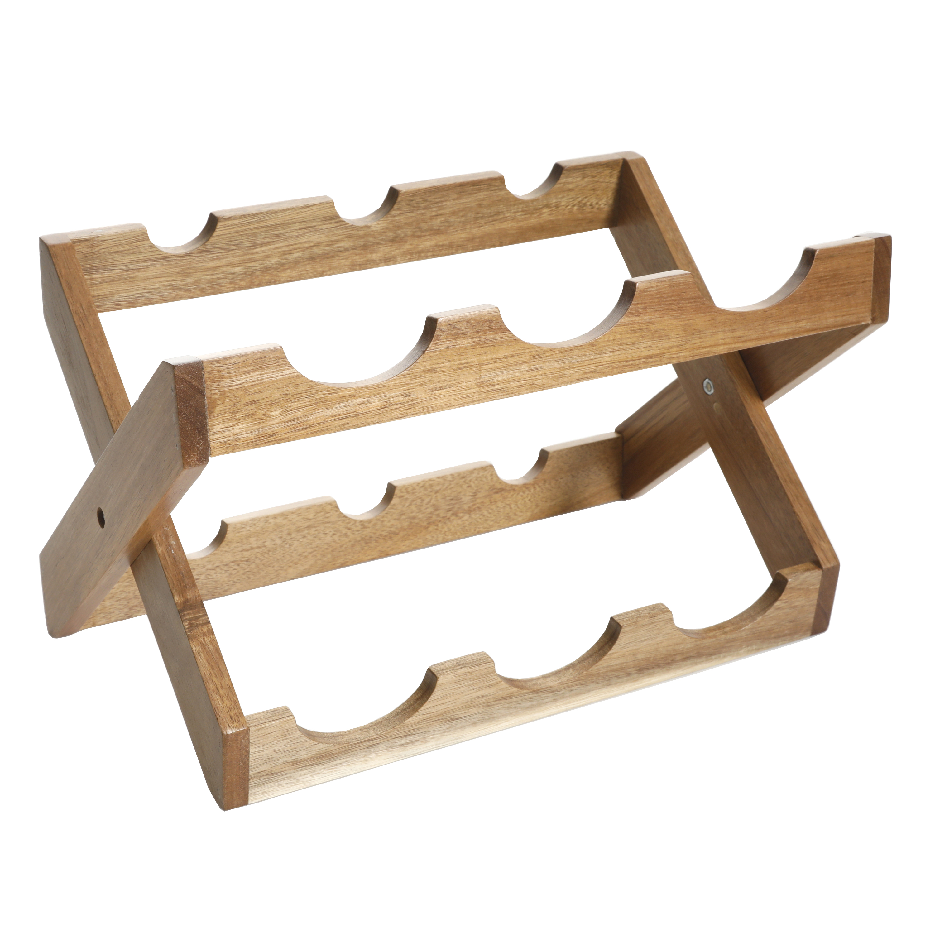 The Pioneer Woman Spring Bouquet 13.9-inch Acacia Wood Wine Rack - image 3 of 6
