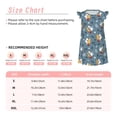 thumbnail image 3 of Fotbe Surf Shark Vestido de Dormir para Niñas de 3 a 10 Años, Mangas Cortas, Estilo Princesa, Pijama Camisón con Mangas Voladas-XX-Large, 3 of 6