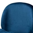 thumbnail image 5 of Baxton Studio Lander Modern Luxe and Glam Navy Blue Velvet Fabric Upholstered and Rose Gold Finished Metal 2-Piece, 5 of 7