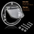 thumbnail image 5 of Luniquz Cat Door for Interior Exterior Doors, 4 Way Locking Pet Door Dog Window Gate 11.8 inch Round Clear Extra Large Cat Flap Door for Cats Kitten Small Dogs Puppy Doggie, 5 of 7