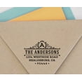 thumbnail image 4 of Printtoo Round Custom Self Inking Rubber Stamp Wedding Invitation Personalized Return Address Stamper, 4 of 6