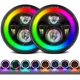 thumbnail image 3 of Par 7'' Rgb Faro H4 Led Redondo Ángel Wrangler Jeep Vocho Jk, 3 of 8