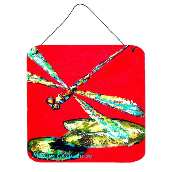 Carolines Treasures MW1057DS66 Insect - Dragonfly Shoo-Fly Wall or Door Hanging Prints 6x6 multicolor