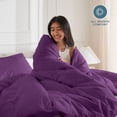 thumbnail image 5 of Bare Home Luxury Duvet Cover and Sham Set - Premium 1800 Collection - Ultra-Soft - Twin/Twin-XL, Plum, 2-Pieces, 5 of 10