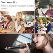 FIFINE K6 Wired Karaoke Microphone with 14.8ft Cable, Handheld Speaker Microphone with On/Off Switch, 6.35mm Jack, Dynamic Mic for Singing, Speech