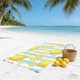 thumbnail image 4 of Cififendec Tropical Lemon Bath Towel, Vibrant Oversized Travel Foldable Skin-Friendly Quick Dry Absorbent and Sandproof Beach Towel, Summer Essentials, 4 of 5