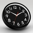 thumbnail image 2 of YOPTOP Wall Clock  Modern Wall Clocks Battery Operated  10 Inch Simpel Silent Non-Ticking Clock Decorative for Kitchen  Office  Outdoor  Bedroom  Living Room  School  Classroom,black-b, 2 of 6