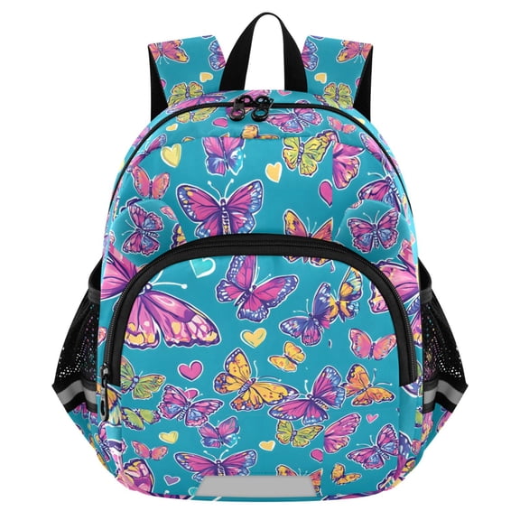 ALAZA Beautiful Butterfly Love Mini Backpack School Bookbag Age 3-7 Medium