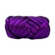 thumbnail image 2 of Hilo grueso, hilo voluminoso, tejido a mano, nudo trenzado, 500 g, hilo para tejer a brazo, longitud 15 m Púrpura, 2 of 9