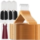 thumbnail image 1 of Set 25 Ganchos de Madera Resistente y 7 Cubre Polvos de PEVA con Cierre para Ropa, Perchas con Cabezal 360°, Muescas Antideslizantes y Barra para Pantalones, 1 of 9