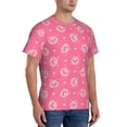 thumbnail image 5 of Rocae Cartoon Pigs and Hearts for Men's Moisture-Wicking Crew Tee - T-Shirt for Sports, Outdoor Activities, and Casual Wear3X-Large, 5 of 9