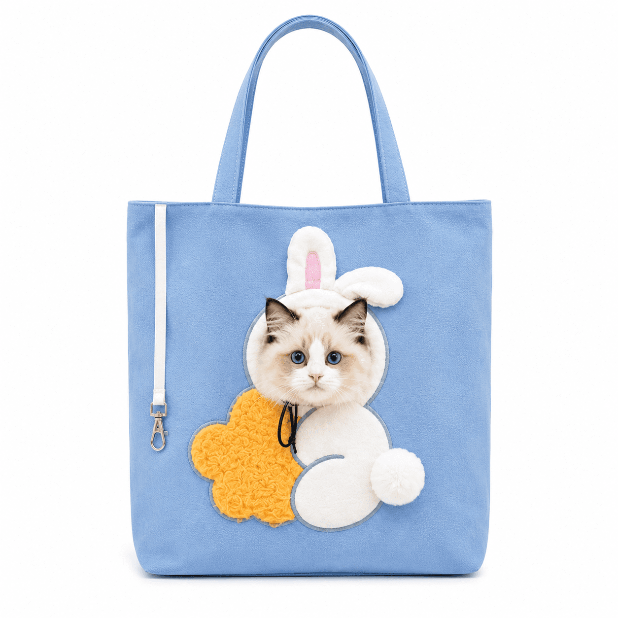 Pet Carrier Tote Bag, Polyester Cat & Dog Travel Bag with Safety Tether