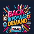 thumbnail image 4 of Back By Popular Demand Back To School Adult Blue Crew Neck Short Sleeve Tee-XL, 4 of 4