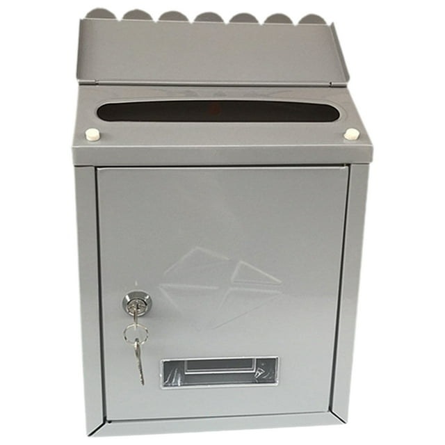 Buzón de correo con cerradura para puerta, buzón vintage, buzón de periódicos resistente a la lluvia