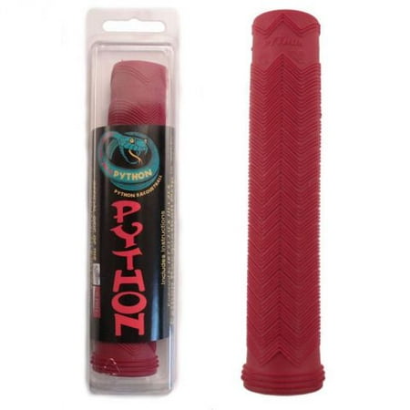 Python Replacement Rubber Racquetball Grip (Slip On, Resists Slipping from Sweat, Durable) - (MAROON)