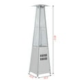 thumbnail image 2 of 40,000BTU Patio Heater Stainless Steel Pyramid Propane Glass Tube Dancing Flames, 2 of 10