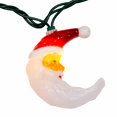 thumbnail image 4 of Kurt Adler 10-Light Santa Moon Face Christmas Light Set, 144-Inch – Multi-Colored Holiday Décor, 4 of 8