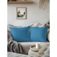 thumbnail image 3 of 1 Pack Outdoor Throw Pillow, Blue Waterproof Pillow with Insert Included, Modern Pure Wave Ride Decorative Accent Cushion Sofa Pillows for Patio Porch, 18 x 18 In, 3 of 8