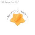 thumbnail image 2 of Uxcell Rubber Pin Backs Star Shape Lapel Pin Backing Brooch Holder Decorative Accessories Orange 100 Pack, 2 of 6