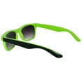 thumbnail image 4 of Retro Sunglasses - Two-tone Black Green Frame / Smoke Lens, 4 of 5