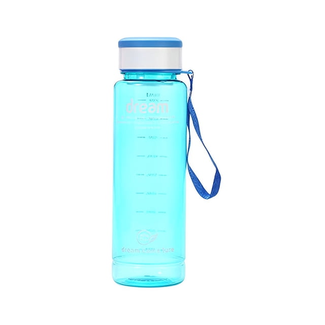 Toystoory Botella de agua de generalizado, tetera de plástico para fugas de té, jarras para deportes al aire libre, taza para parejas, taza Utensilios de cocina Azul