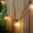 thumbnail image 2 of Northlight 20ct Warm White LED G50 Globe Patio Lights 20ft Black Wire, 2 of 3